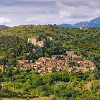 Château de Castelnou vue panoramique